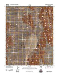Arrow Canyon SW Nevada Historical topographic map, 1:24000 scale, 7.5 X 7.5 Minute, Year 2012