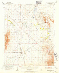 Ash Meadows Nevada Historical topographic map, 1:62500 scale, 15 X 15 Minute, Year 1952