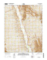 Ash Springs Nevada Current topographic map, 1:24000 scale, 7.5 X 7.5 Minute, Year 2015