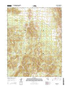 Atlanta Nevada Current topographic map, 1:24000 scale, 7.5 X 7.5 Minute, Year 2015