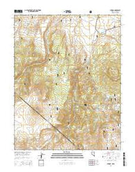 Aurora Nevada Current topographic map, 1:24000 scale, 7.5 X 7.5 Minute, Year 2014