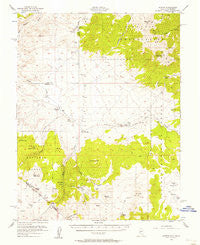 Aurora Nevada Historical topographic map, 1:62500 scale, 15 X 15 Minute, Year 1956