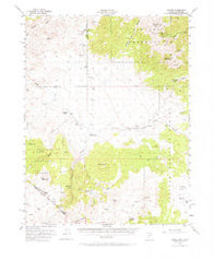 Aurora Nevada Historical topographic map, 1:62500 scale, 15 X 15 Minute, Year 1956