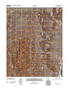 Azure Ridge Nevada Historical topographic map, 1:24000 scale, 7.5 X 7.5 Minute, Year 2012