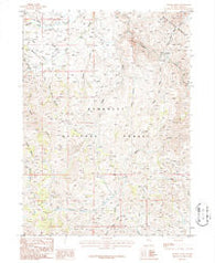 Badger Creek Nevada Historical topographic map, 1:24000 scale, 7.5 X 7.5 Minute, Year 1986