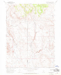 Badger Mtn SE Nevada Historical topographic map, 1:24000 scale, 7.5 X 7.5 Minute, Year 1966