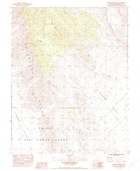 Badger Spring Nevada Historical topographic map, 1:24000 scale, 7.5 X 7.5 Minute, Year 1983