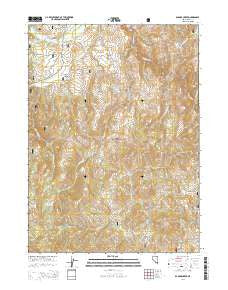 Badger Creek Nevada Current topographic map, 1:24000 scale, 7.5 X 7.5 Minute, Year 2014