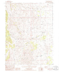 Bailey Mtn Nevada Historical topographic map, 1:24000 scale, 7.5 X 7.5 Minute, Year 1985
