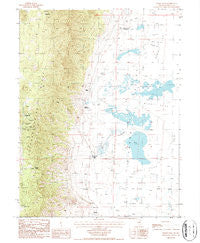 Bailey Pass Nevada Historical topographic map, 1:24000 scale, 7.5 X 7.5 Minute, Year 1986