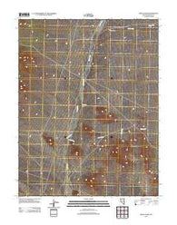 Bailey Wash Nevada Historical topographic map, 1:24000 scale, 7.5 X 7.5 Minute, Year 2012