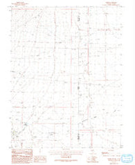 Baker Nevada Historical topographic map, 1:24000 scale, 7.5 X 7.5 Minute, Year 1986