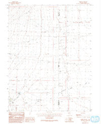 Baker Nevada Historical topographic map, 1:24000 scale, 7.5 X 7.5 Minute, Year 1986