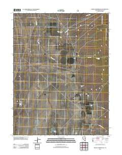 Baking Powder Flat Nevada Historical topographic map, 1:24000 scale, 7.5 X 7.5 Minute, Year 2012