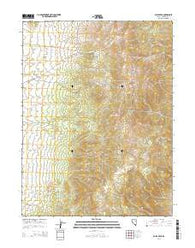 Baldy Peak Nevada Current topographic map, 1:24000 scale, 7.5 X 7.5 Minute, Year 2014