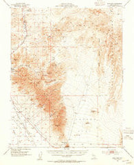 Bare Mtn Nevada Historical topographic map, 1:62500 scale, 15 X 15 Minute, Year 1954