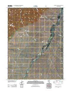 Barrett Canyon Nevada Historical topographic map, 1:24000 scale, 7.5 X 7.5 Minute, Year 2012