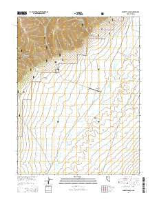 Barrett Canyon Nevada Current topographic map, 1:24000 scale, 7.5 X 7.5 Minute, Year 2014