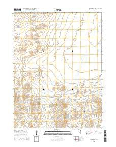 Barrett Springs Nevada Current topographic map, 1:24000 scale, 7.5 X 7.5 Minute, Year 2015