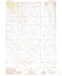 Bartine Ranch NE Nevada Historical topographic map, 1:24000 scale, 7.5 X 7.5 Minute, Year 1986