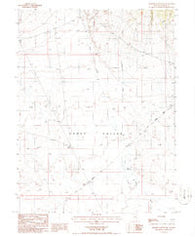 Bartine Ranch NW Nevada Historical topographic map, 1:24000 scale, 7.5 X 7.5 Minute, Year 1986
