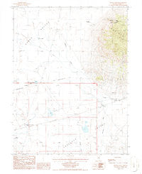 Bartine Ranch Nevada Historical topographic map, 1:24000 scale, 7.5 X 7.5 Minute, Year 1986