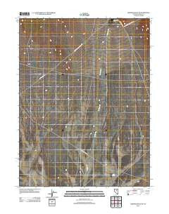 Bartine Ranch NE Nevada Historical topographic map, 1:24000 scale, 7.5 X 7.5 Minute, Year 2012
