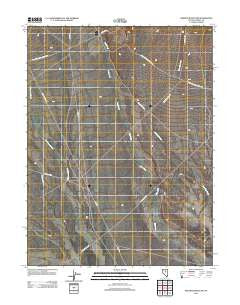 Bartine Ranch NW Nevada Historical topographic map, 1:24000 scale, 7.5 X 7.5 Minute, Year 2012