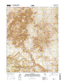 Basalt Nevada Current topographic map, 1:24000 scale, 7.5 X 7.5 Minute, Year 2014