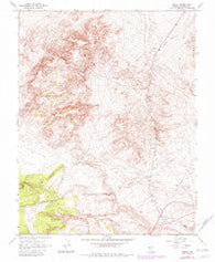 Basalt Nevada Historical topographic map, 1:24000 scale, 7.5 X 7.5 Minute, Year 1967