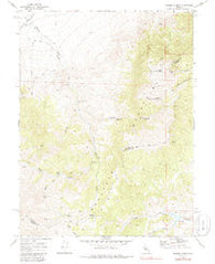 Basque Summit Nevada Historical topographic map, 1:24000 scale, 7.5 X 7.5 Minute, Year 1969