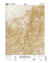 Basque Summit Nevada Current topographic map, 1:24000 scale, 7.5 X 7.5 Minute, Year 2014