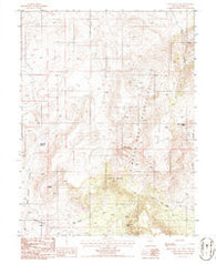 Bates Mountain Nevada Historical topographic map, 1:24000 scale, 7.5 X 7.5 Minute, Year 1986