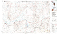 Battle Mountain Nevada Historical topographic map, 1:100000 scale, 30 X 60 Minute, Year 1988