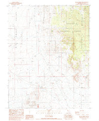 Baxter Spring NW Nevada Historical topographic map, 1:24000 scale, 7.5 X 7.5 Minute, Year 1987