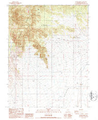 Baxter Spring Nevada Historical topographic map, 1:24000 scale, 7.5 X 7.5 Minute, Year 1987
