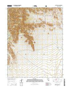 Baxter Spring Nevada Current topographic map, 1:24000 scale, 7.5 X 7.5 Minute, Year 2014
