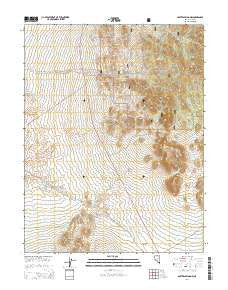 Baxter Spring NW Nevada Current topographic map, 1:24000 scale, 7.5 X 7.5 Minute, Year 2014