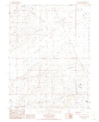 Bean Flat East Nevada Historical topographic map, 1:24000 scale, 7.5 X 7.5 Minute, Year 1986