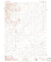 Bean Flat West Nevada Historical topographic map, 1:24000 scale, 7.5 X 7.5 Minute, Year 1986