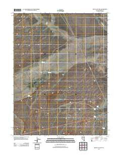 Bean Flat East Nevada Historical topographic map, 1:24000 scale, 7.5 X 7.5 Minute, Year 2012
