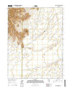 Bean Flat West Nevada Current topographic map, 1:24000 scale, 7.5 X 7.5 Minute, Year 2014