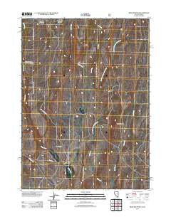 Bear Mountain Nevada Historical topographic map, 1:24000 scale, 7.5 X 7.5 Minute, Year 2012