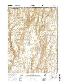Bear Mountain Nevada Current topographic map, 1:24000 scale, 7.5 X 7.5 Minute, Year 2015