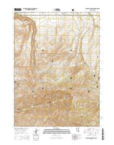 Bearpaw Mountain Nevada Current topographic map, 1:24000 scale, 7.5 X 7.5 Minute, Year 2014