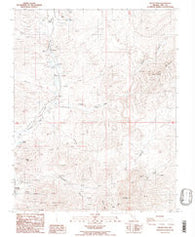 Beatty Mtn Nevada Historical topographic map, 1:24000 scale, 7.5 X 7.5 Minute, Year 1987