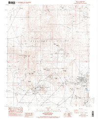Beatty Nevada Historical topographic map, 1:24000 scale, 7.5 X 7.5 Minute, Year 1987