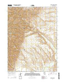 Beaver Creek Nevada Current topographic map, 1:24000 scale, 7.5 X 7.5 Minute, Year 2015