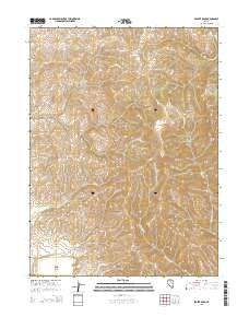 Beaver Peak Nevada Current topographic map, 1:24000 scale, 7.5 X 7.5 Minute, Year 2015