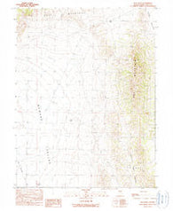 Beck Pass Nevada Historical topographic map, 1:24000 scale, 7.5 X 7.5 Minute, Year 1990